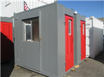 Refurbished steel anti vandal security hut/gatehouse. Gallery Thumbnail