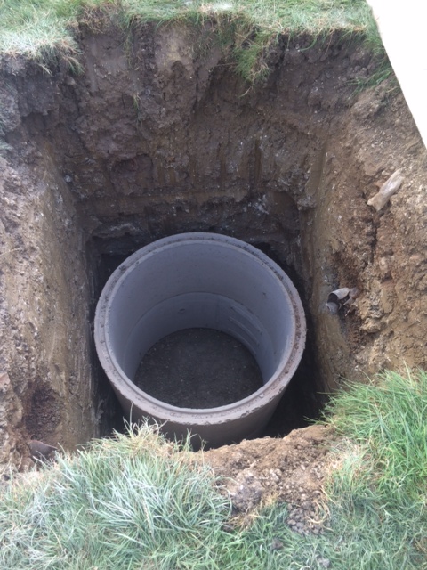 Pre-cast concrete rings are installed for increased stability Gallery Image