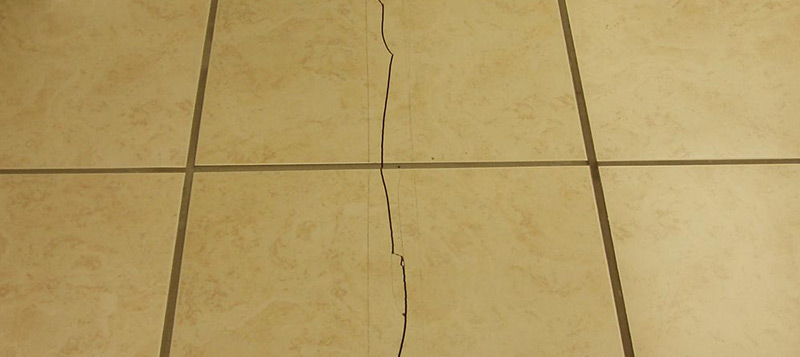 When it goes wrong and no movement protection is used within tiled flooring installations. Gallery Image