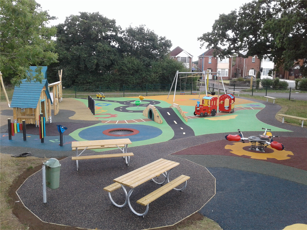 Wet Pour, Rubber Mulch & Enviro-Pave Play Area Gallery Image