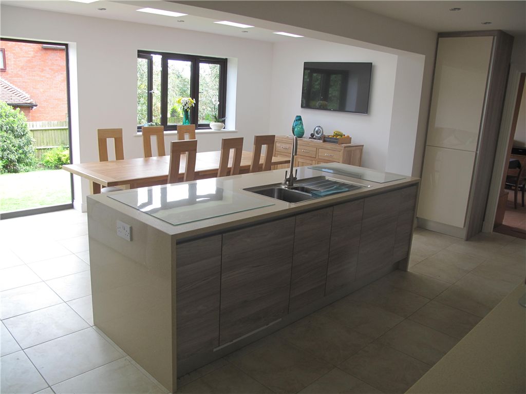 New open plan kitchen with dining area extension Gallery Image