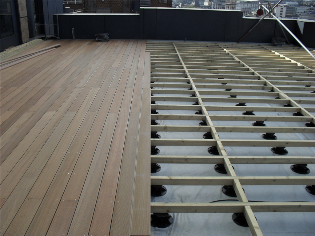 TD Supports with hardwood decking Gallery Image