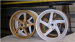 Freshly powder coated alloy wheels  Gallery Thumbnail