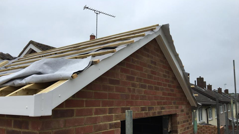 New fascia's and soffit on a new build Gallery Image