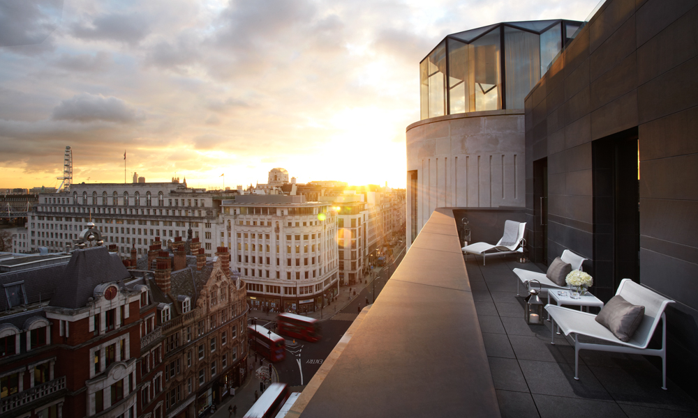 London Hotel Terrace cladding and copings Gallery Image