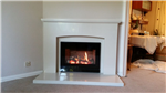 Marble fireplace and Gazco Riva 2 670 log effect gas fire  Gallery Thumbnail