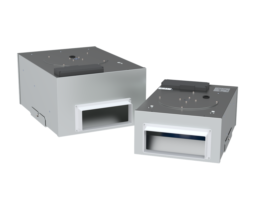 Purge Boxes - two sizes provide purge ventilation.  Can be used as stand alone units of with a Vectaire MVHR or MEV ventilation system.  Will also tackle overheating Gallery Image