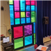 Transparent coloured film done in a church to replace stained glass. Gallery Thumbnail