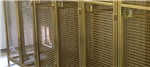 Mesh lockers for air circulation and visual security Gallery Thumbnail