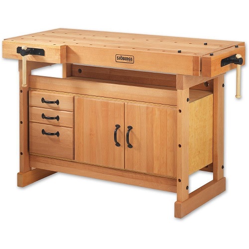 Sjobergs Scandi 1425 Workbench and SM03 Storage Module - Made from European beech this bench and storage unit package is an asset in any workshop. Gallery Image