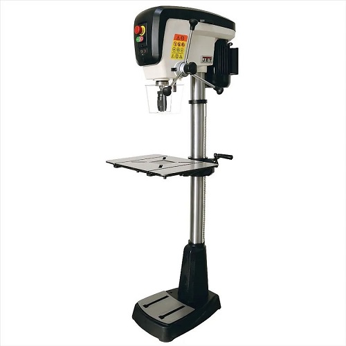 Jet JDP-17-M Pillar Drill - Heavy-duty drill press developed specifically for wood workshops. Extra-large, precision-planed work table with 2 T-slots and 4 table slots for even greater flexibility. Gallery Image
