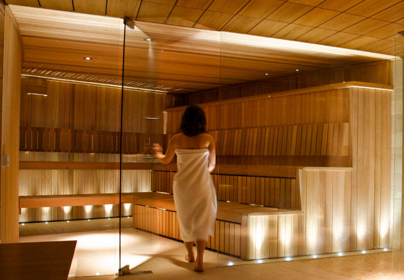 Frameless glass screen to sauna  Gallery Image