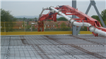 Concrete pumping in action on one of our jobs! Gallery Thumbnail