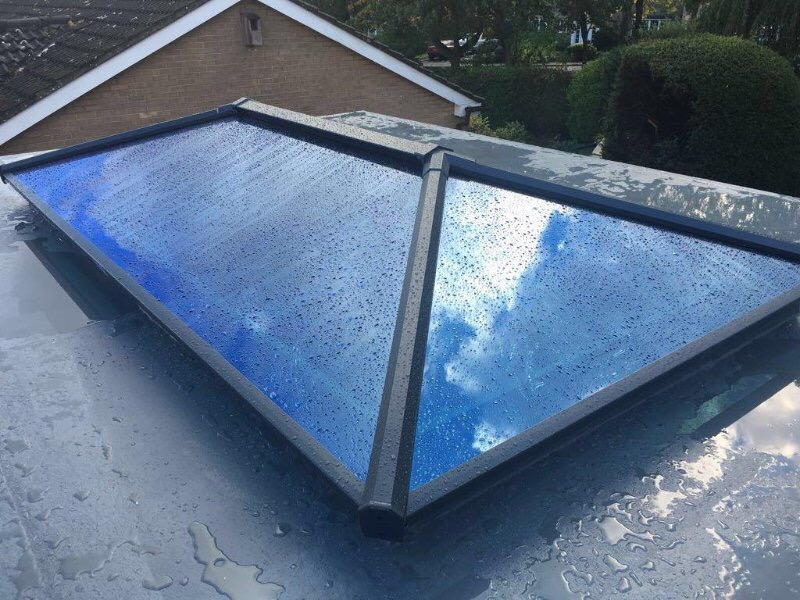 Anthracite grey glazed roof lantern Gallery Image