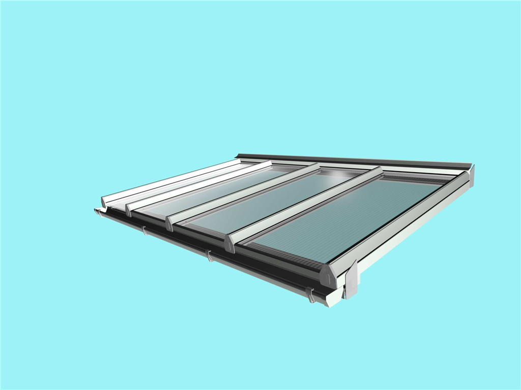 Self supporting glazing bars for 16,25 or 25mm polycarbonate Gallery Image