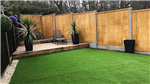Artificial Grass Garden with Resin Bound Terrace Gallery Thumbnail