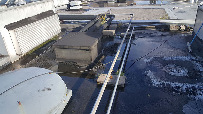 Leaking Hotel asphalt  roof Gallery Image