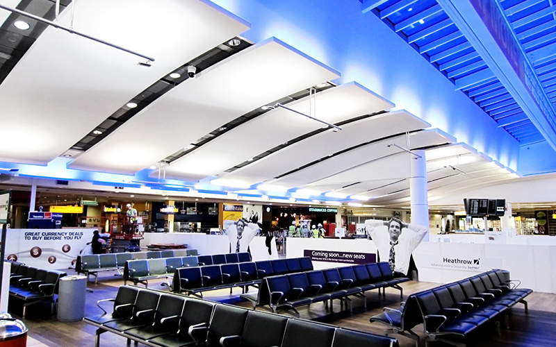 GRG ceiling at Heathrow airport. Gallery Image
