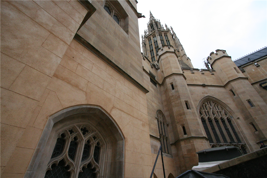 Lime render repairs undertaken at The Houses of Parliament. Gallery Image