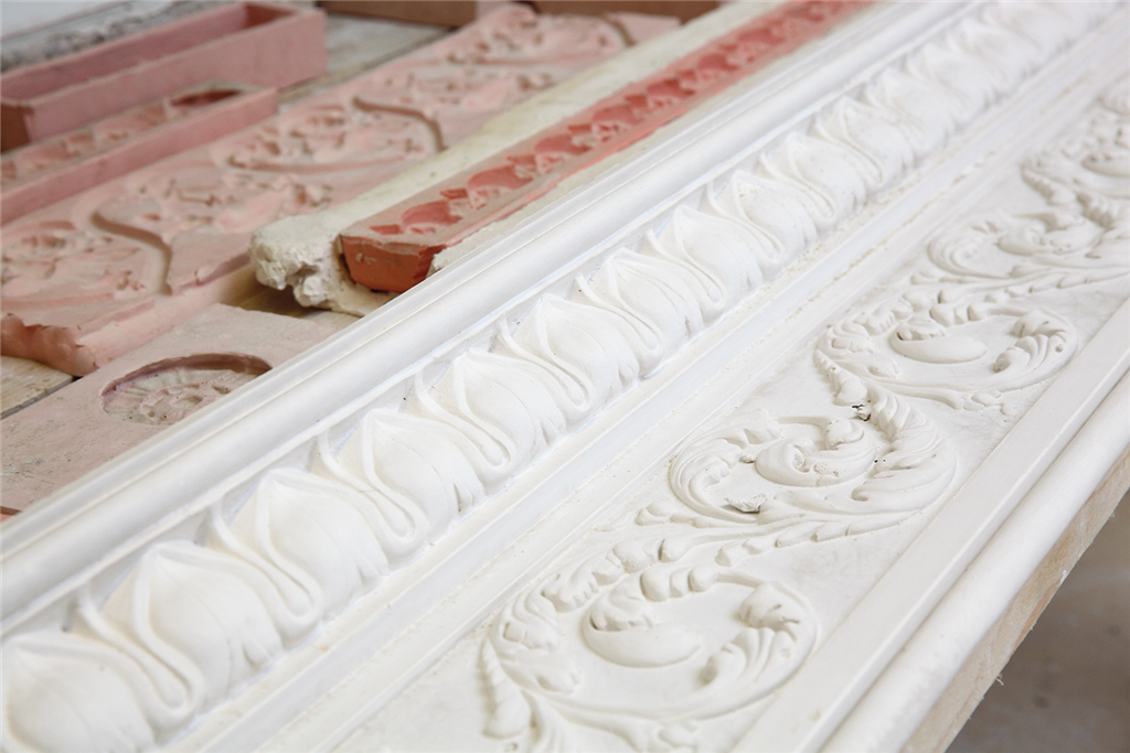 Hand made plaster cornice mouldings - available on our website. Gallery Image