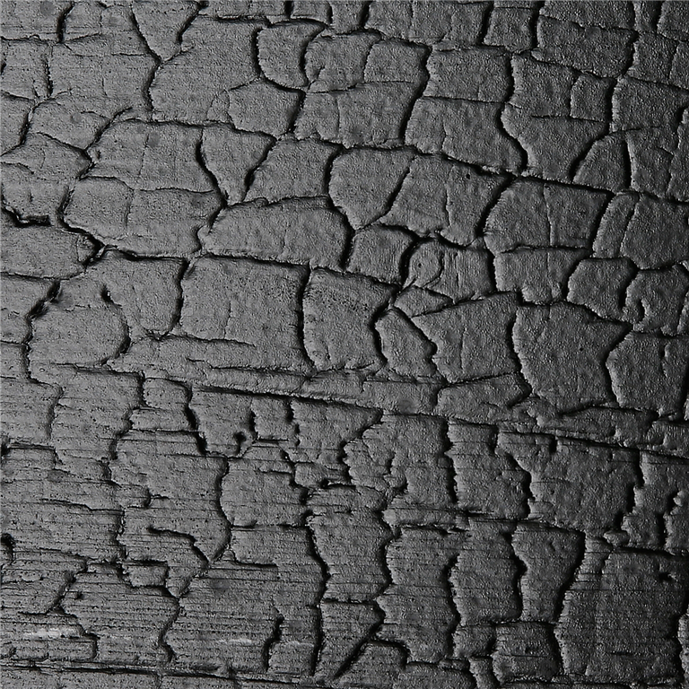 SertiWOOD DragonWOOD Black close up image charred burnt effect cladding Gallery Image