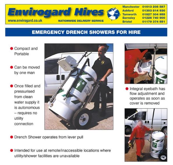 Envirogard Hires Emergency Safety Showers & Eyewash Stations Gallery Image