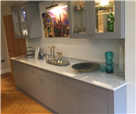 Bianco Carrara marble dining room sideboard, Cheshire Gallery Thumbnail