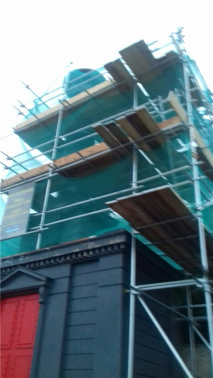 Commercial scaffolding on Folkestone Seafront. Gallery Image