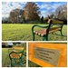 Avenue Bench with a Brass Personalised Memorial Plaque. Gallery Thumbnail