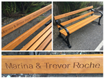 Avenue Seat with Personalised Engraving. Gallery Thumbnail