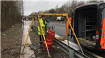 Removing floodwater on the A555 Manchester Airport Relief Road Gallery Thumbnail