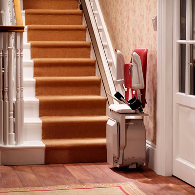 stair lift folded away Gallery Image