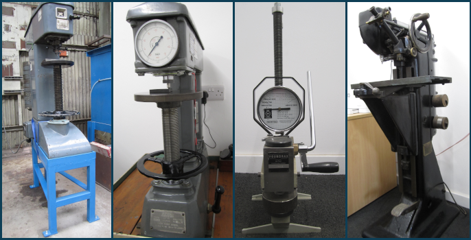 Hardness testing equipment. Brinell, Rockwell and Vickers. All UKAS calibrated. Gallery Image
