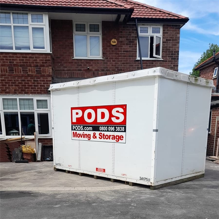 PODS container providing temporary on site storage Gallery Image