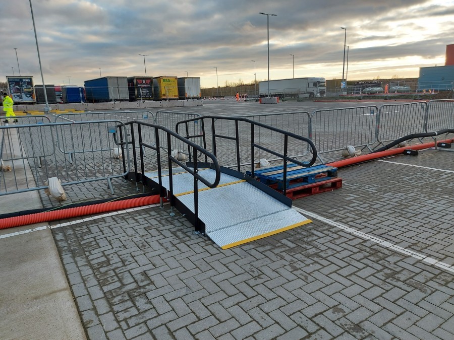 access ramp over cabling Gallery Image