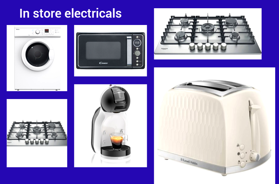 Kitchen appliances; Hobs. Cookers.Toasters.Washing machines and more  Gallery Image
