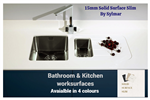 15mm compact solid surface kitchen or bathroom worktop  Gallery Thumbnail
