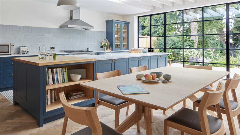 Hunton harforth blue – Shaker kitchen design Bromley Gallery Image