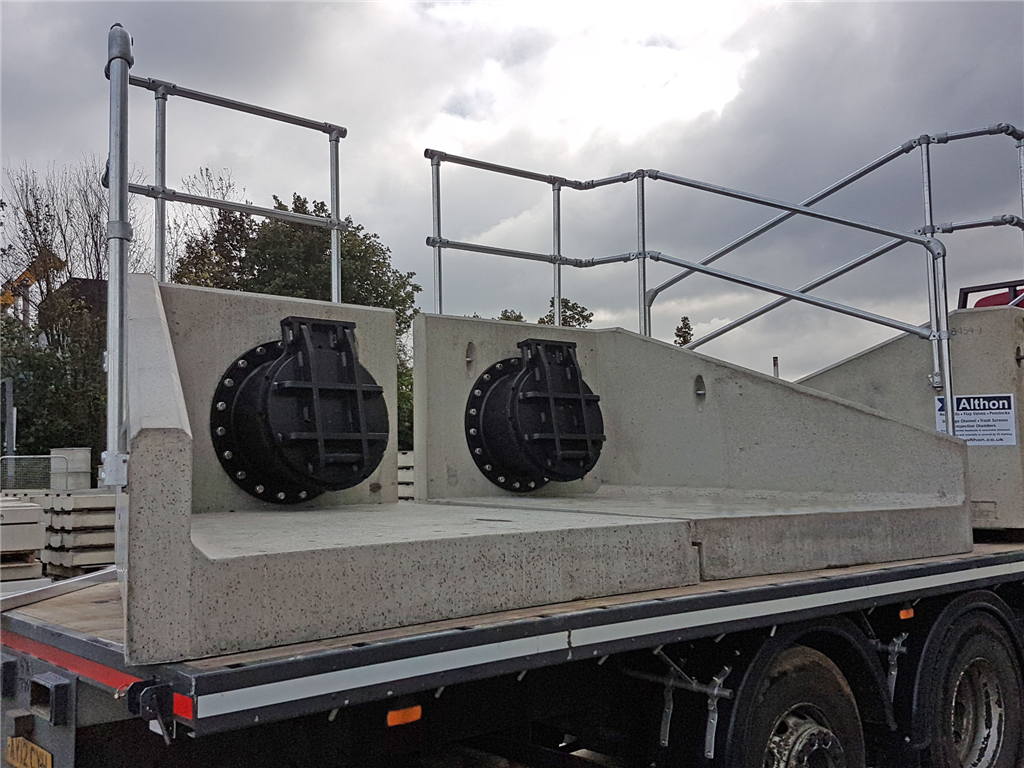 Tidal flap valves fitted to our 2 part headwall  Gallery Image