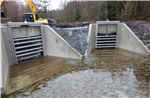 Headwalls with penstocks in Cronfeydd Gwydir Reservoir, Wales  Gallery Thumbnail