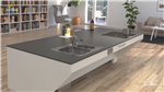 Electric Height-Adjustable Kitchen Island Centerlift 6490 with Sink and Hob — Close-up  Gallery Thumbnail
