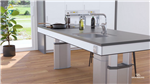 Electric Height-Adjustable Kitchen Island Centerlift 960 with Sink and Hob Gallery Thumbnail
