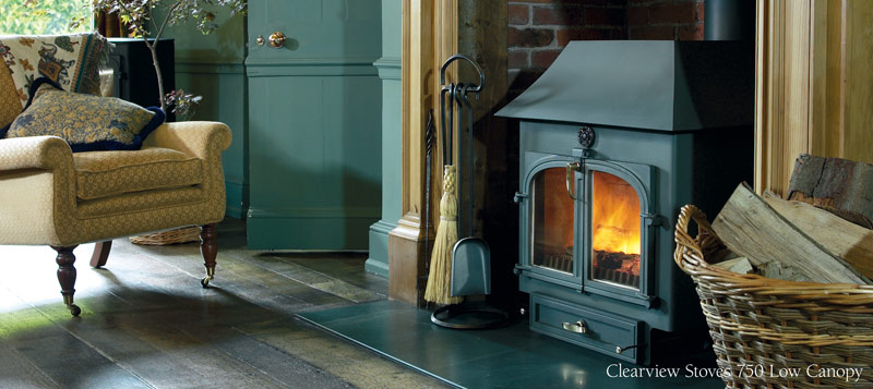 Clearview 750 Stove with Low Canopy Gallery Image