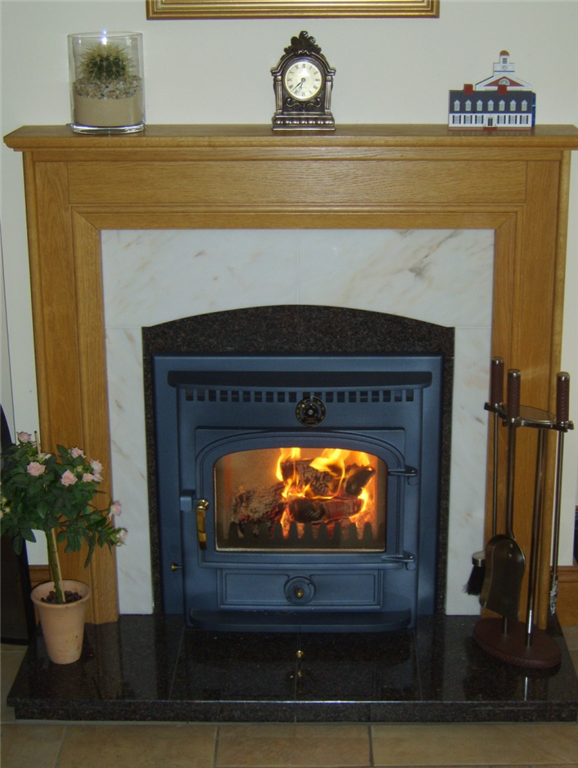 Clearview Vision Inset Stove - Welsh Slate Blue Gallery Image