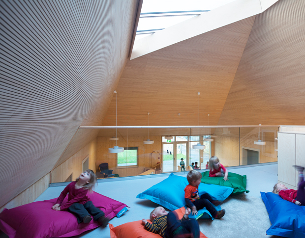 Lignotrend on ceiling of Arcadia Nursery Edinburgh Gallery Image