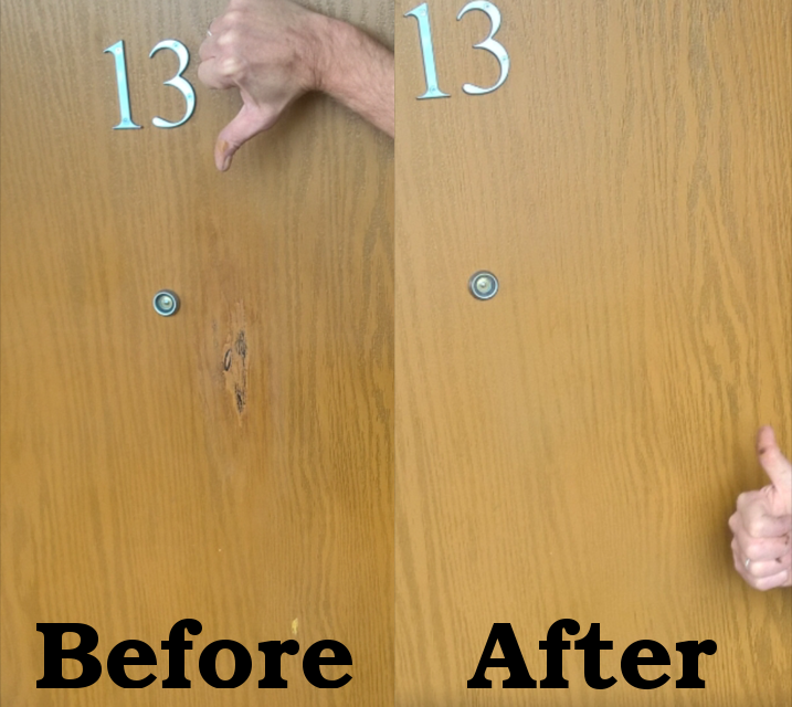 Door Repair - Before and After Gallery Image