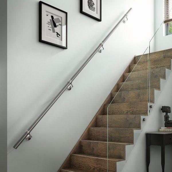 Handrail kits in Brushed Silver. Gallery Image