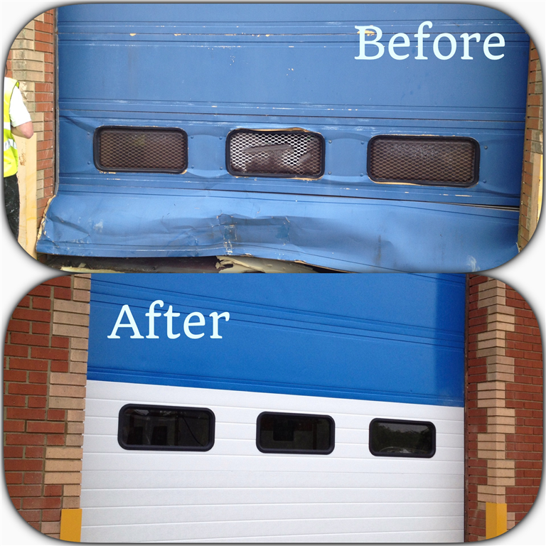 Overhead Sectional Doors completed - Before & After Gallery Image