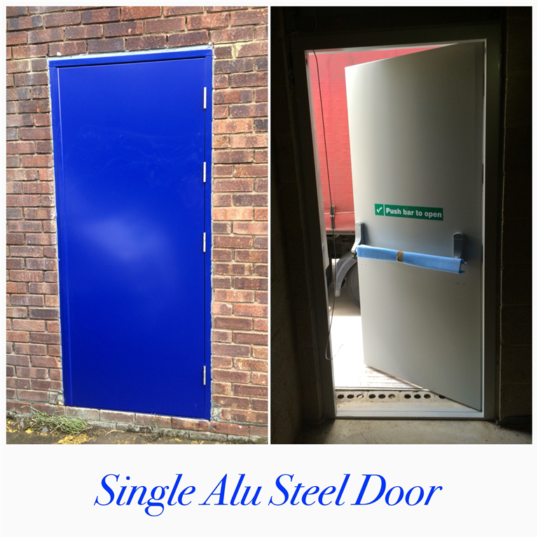 Factory Door Services Ltd - we can fit Single Alu Steel Doors too Gallery Image