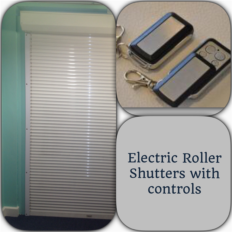 We can provide electronic roller shutters with 2 x controls Gallery Image